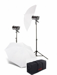 Комплект освещения Jinbei QZ-1000 Quartz Light 3200K Translucent Softlight Umbrella Kit №2